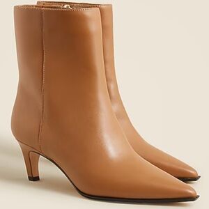 Jcrew Steveie Tan Leather Ankle Boots